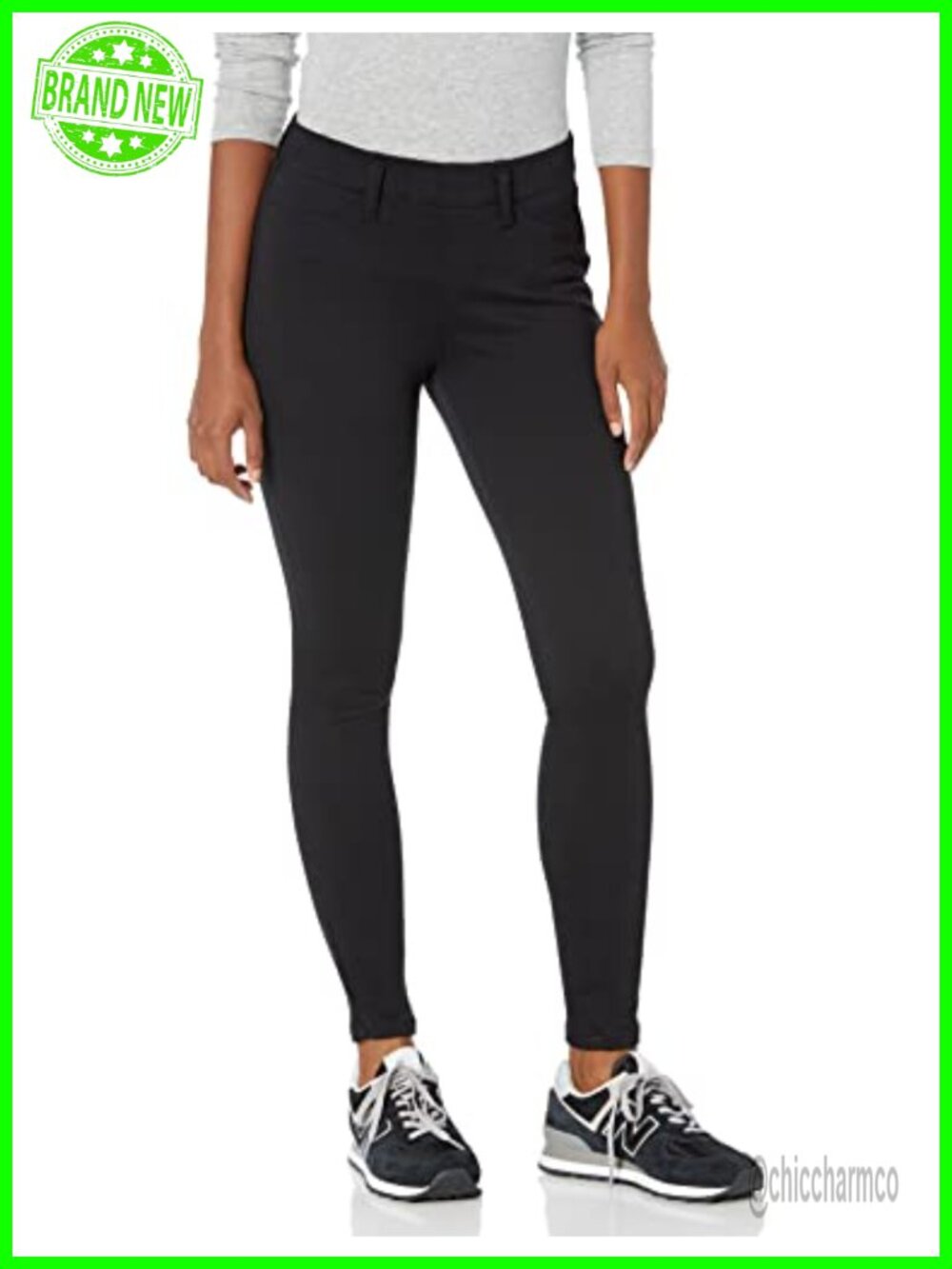 Pull-On Mid Rise Stretchy Knit Jegging Skinny Fit Super Stretch Denim